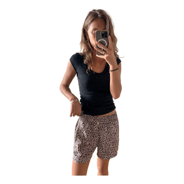 Nike leopard print shorts