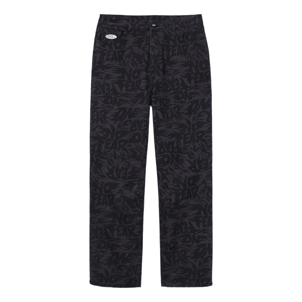 No Fear patterned jeans