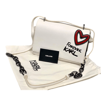 Karl Lagerfeld white bag