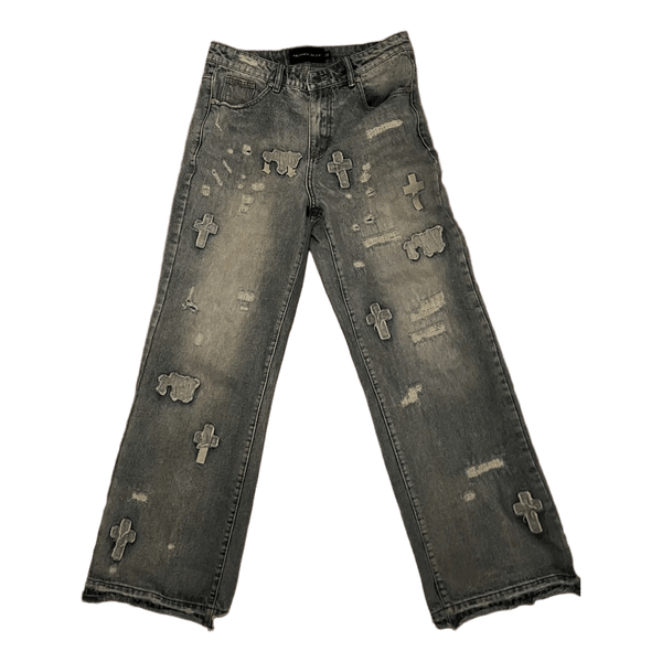 Racer worlwide ghost patch jeans