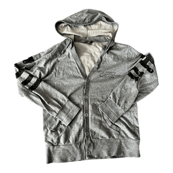 Ed Hardy grey hooded cardigan