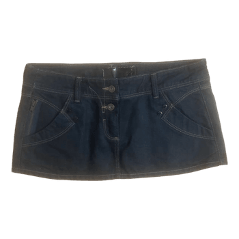 Mørk denimnederdel