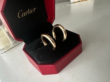 Gold hoop earrings