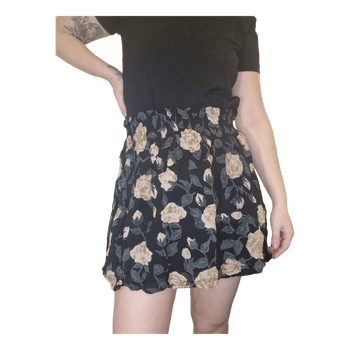 Floral Ganni mini skirt