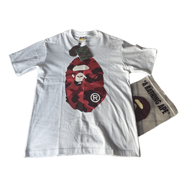 Valge A Bathing Ape t-särk