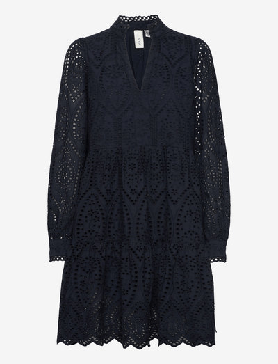 Blue long sleeve dress