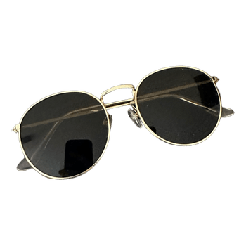 Gold round sunglasses