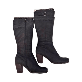 Ecco black leather boots