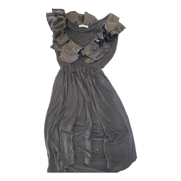 Vila black ruffled dress