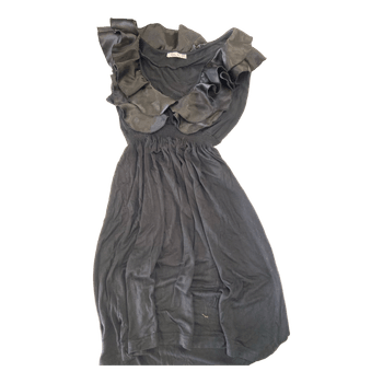 Vila black ruffled dress