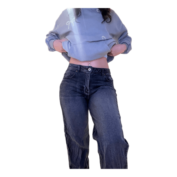 Black washed jeans