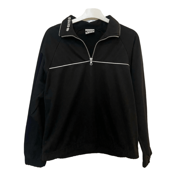 Black zip-up sweatshirt