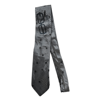 Nerd Academy Vintage Silk Tie / Retro Statement Tie / Dark Academia Style