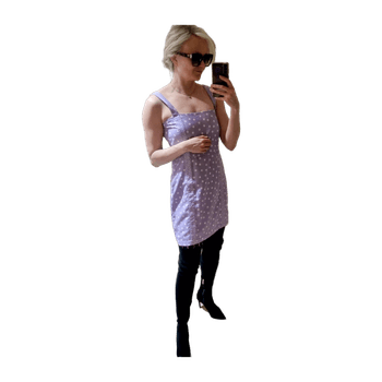 Solid & striped dress