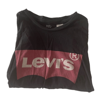 Musta Levi’s t-paita punaisella logolla XS – casual / arki