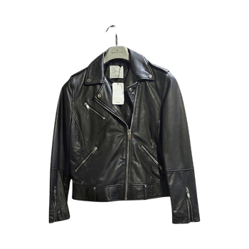 Black Leather Biker Jacket