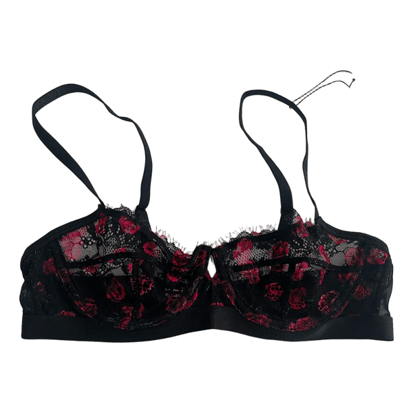 Lounge Sort blonde-bh med blomsterprint