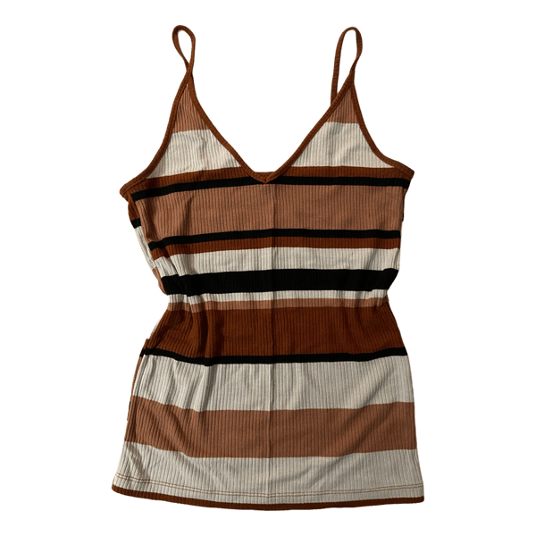 Striped ribbed camisole