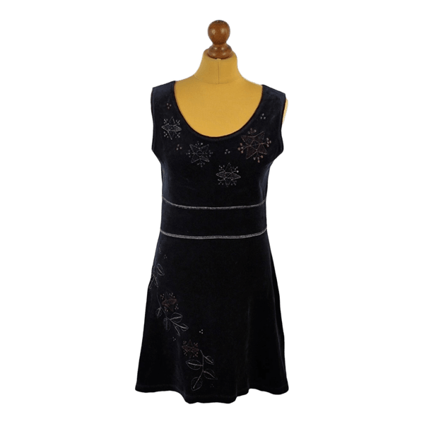 Gudrun Sjoden Black velvet dress