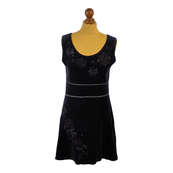 Gudrun Sjoden Black velvet dress