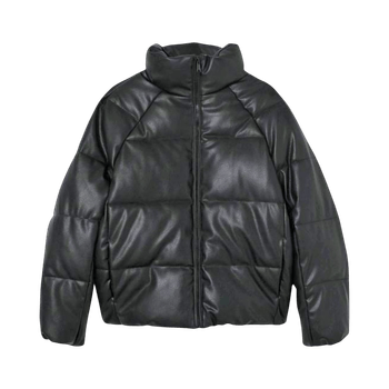 Keinonahka puffer takki