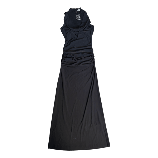 Black lace maxi dress