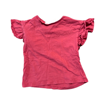 Pink ruffle sleeve top