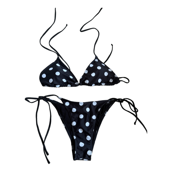 Sort prikket bikini