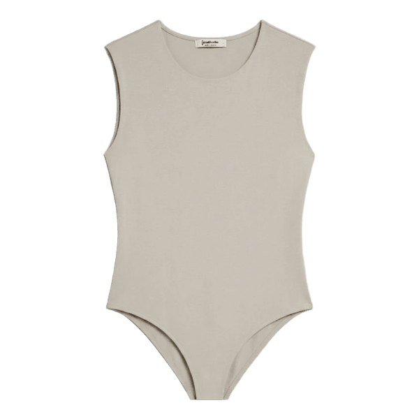 Beige tank bodysuit