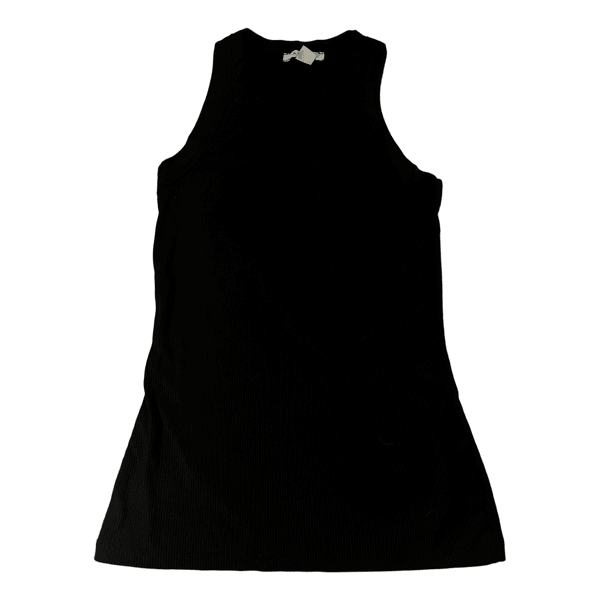Black ribbed tank top