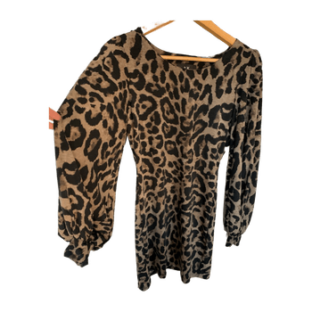 Leopardkuvioinen mekko/ tunika