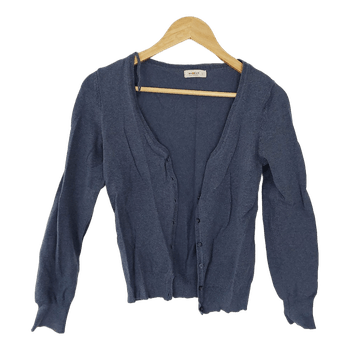 Blue buttoned cardigan