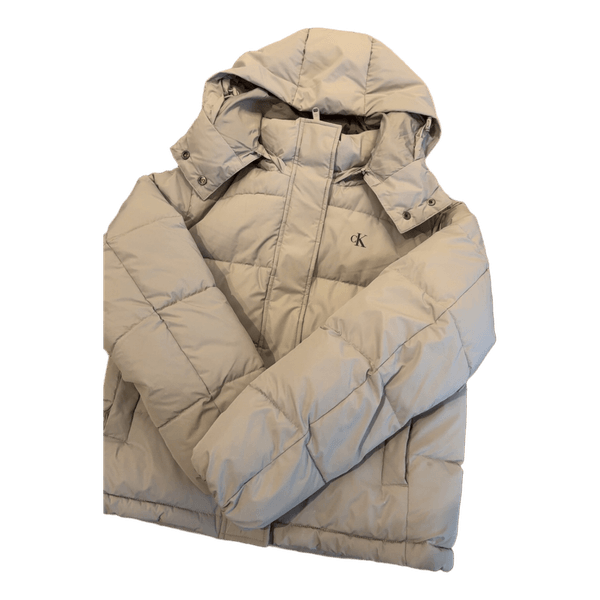 Grey puffer jacket