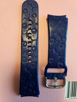 Samsung x Marimekko collab blue watch strap