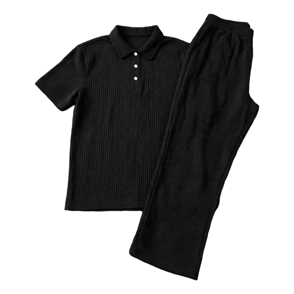 Black Men Co-ord Set Size L - Shirt + Pants New