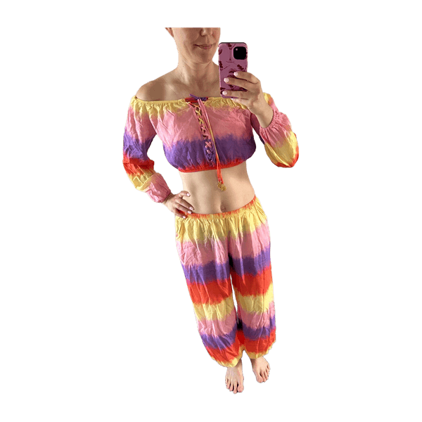 Lulifama crop top ja housut -setti