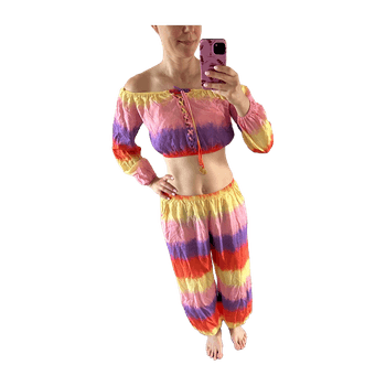 Lulifama crop top ja housut -setti