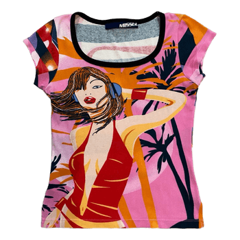 Miss Sixty vintage graphic y2k t shirt tee