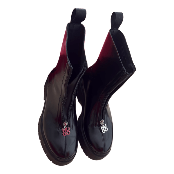 Black Hugo boots