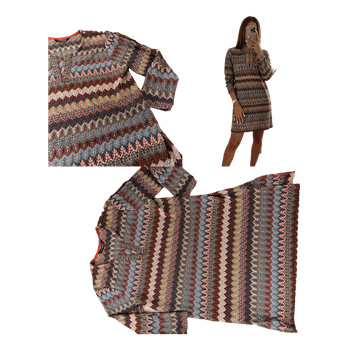 KappAhl patterned knitted dress