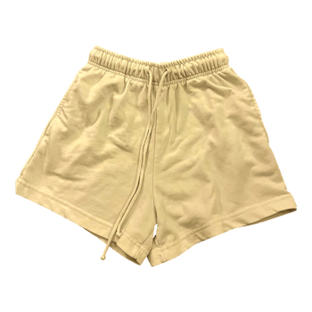 White drawstring shorts