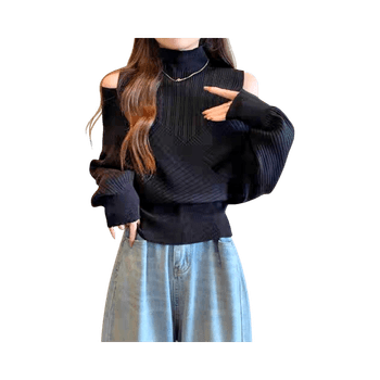 Black Turtleneck Sweater