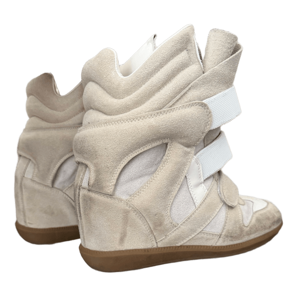 Isabel markant Beige suede sneakers