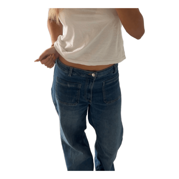 Blå wide leg jeans