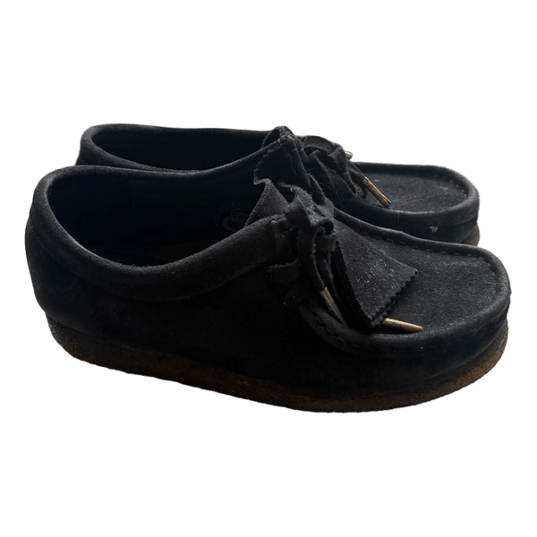 Sorte Clarks ruskindssko