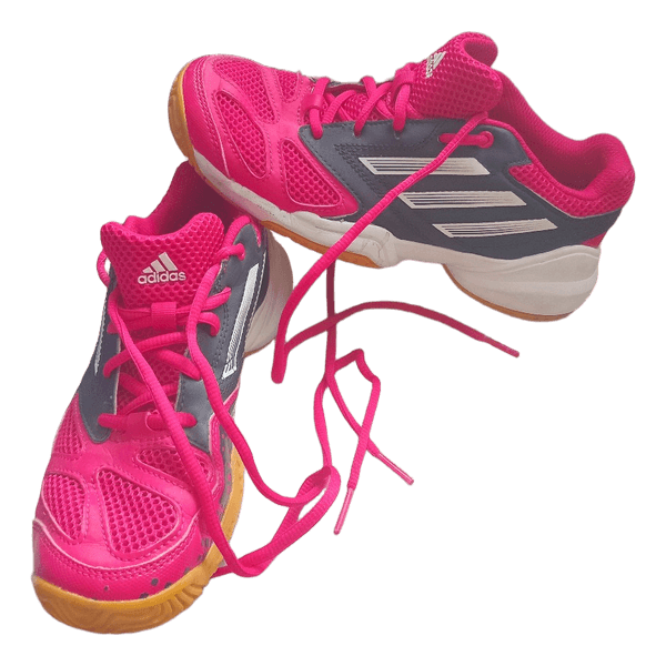 Pink sports shoes