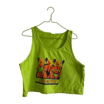 Limenvihreä crop top