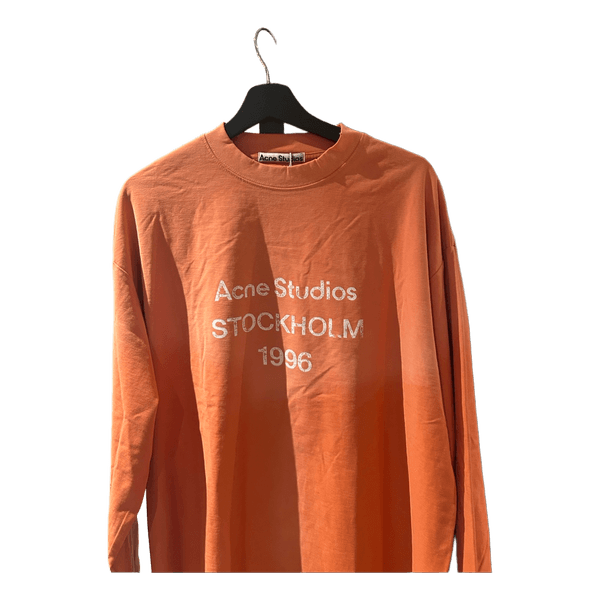 Orange Acne Studios langærmet t-shirt