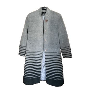 Grey alpaca coat