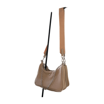 Beige olkalaukku